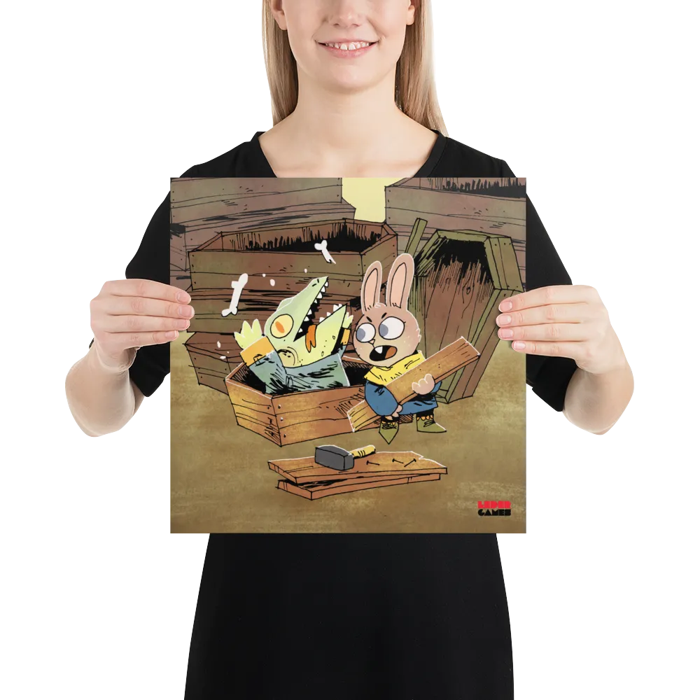 Leder Games Root Coffin Makers Kunstdruck 10x10 Japanpapier