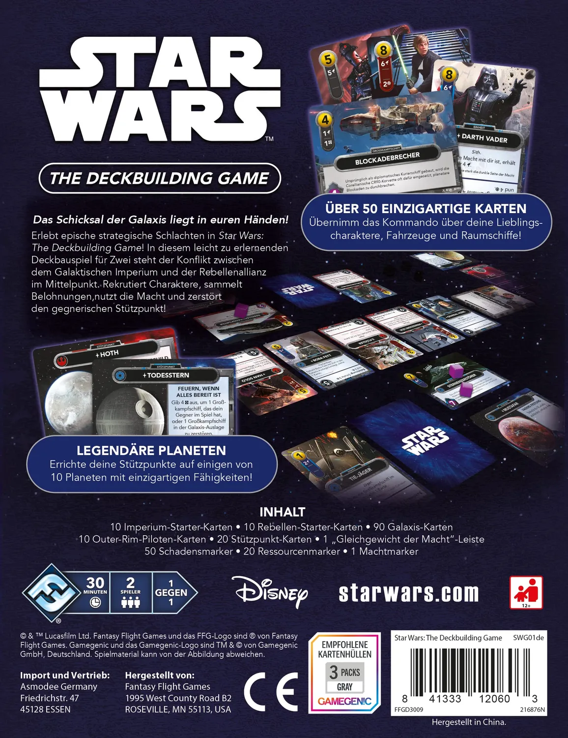 Star Wars The Deckbuilding Game Kartenspiel Deutsch 2 Spieler