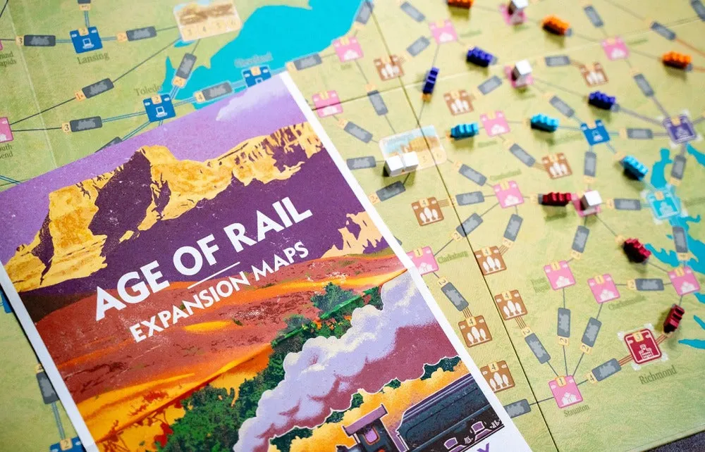 Capstone Games Iron Rail Age of Rail Allegheny Erweiterung