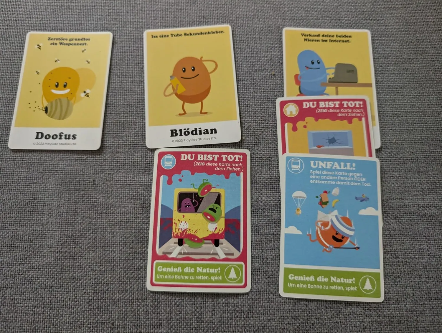 Spin Master Dumb Ways to Die Kartenspiel deutsch ab 12 Jahren