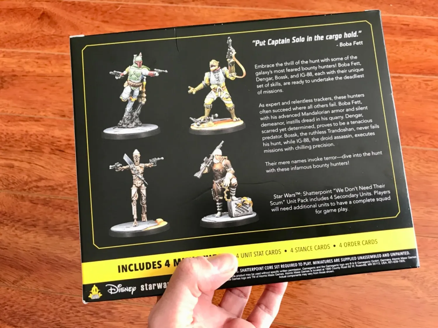 Atomic Mass Games Star Wars Shatterpoint Boba Fett Scum Pack
