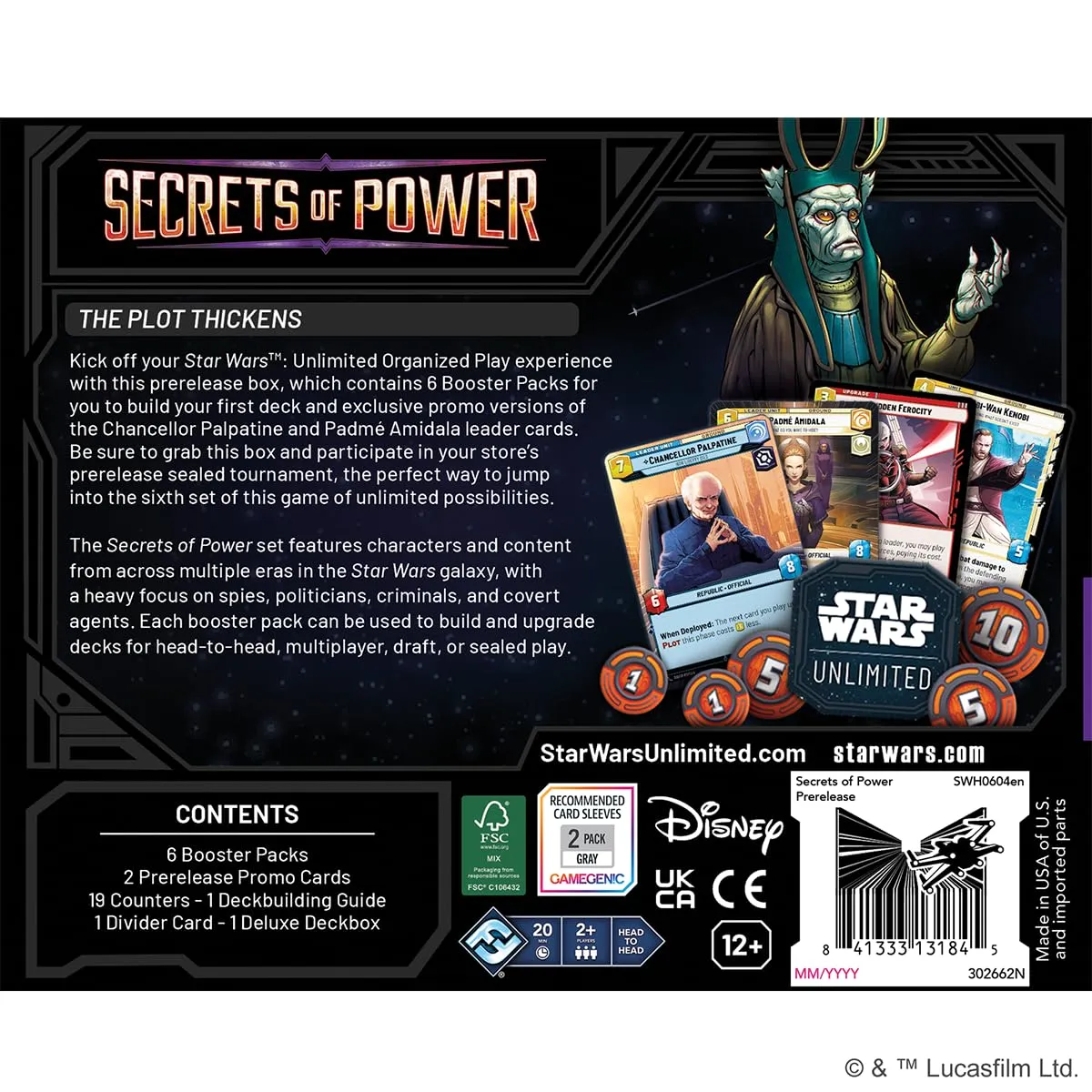 Fantasy Flight Star Wars Unlimited Secrets of Power Pre-Release Box
