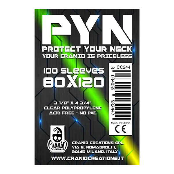 Cranio PYN 80 x 120 Kartenhüllen 80x120 transparent