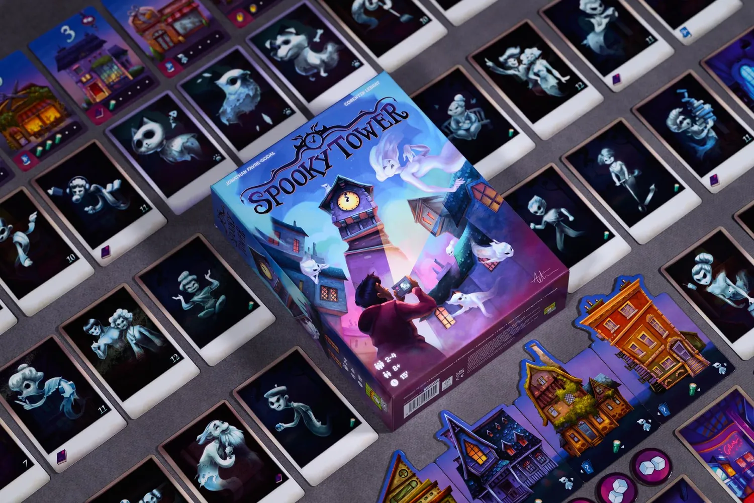 Space Cow Spooky Tower Familienspiel Deutsch 2-4 Spieler Gruselturm