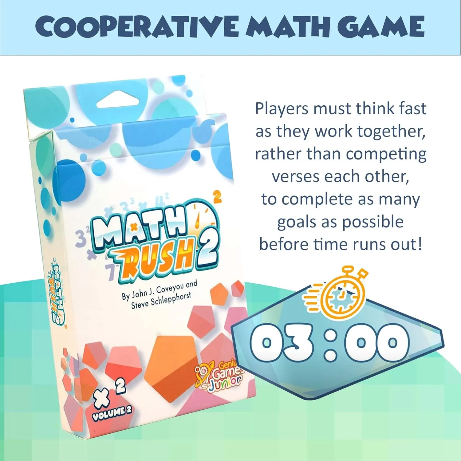 Genius Games Math Rush 2 Kartenspiel Multiplikation