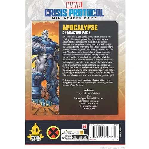 Marvel Crisis Protocol Apocalypse Character Pack Tabletop