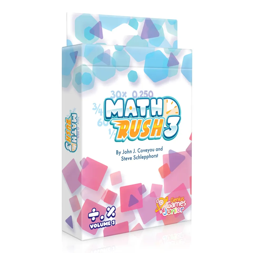 Genius Games Math Rush 3 Kartenspiel Brüche Dezimalzahlen