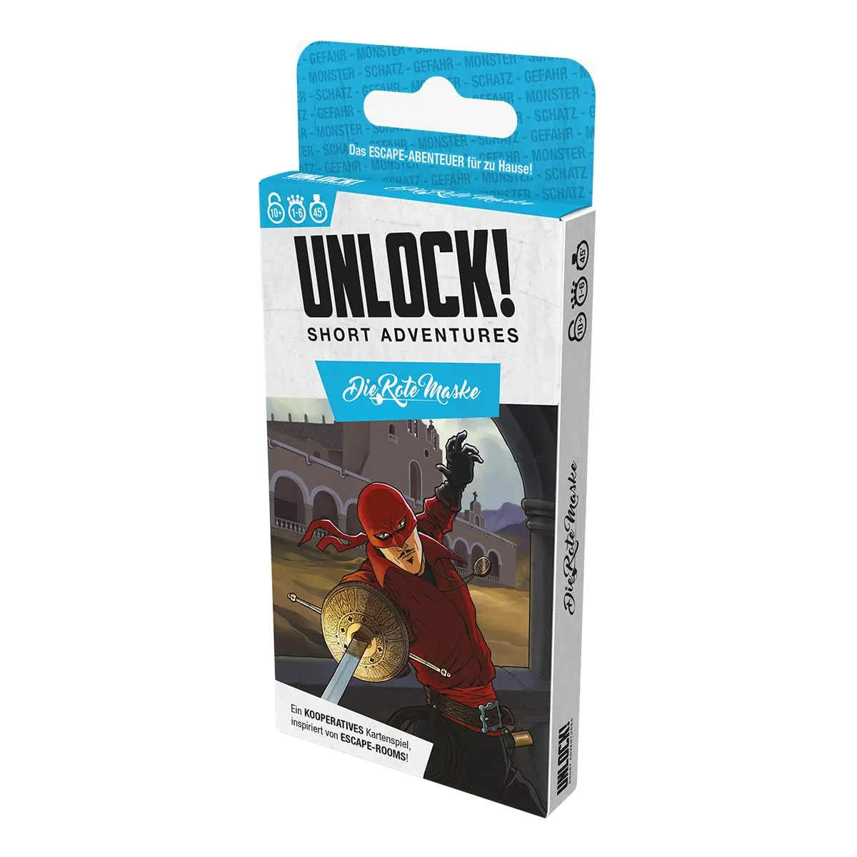 Asmodee Unlock Short Adventures Rätselspiel Rote Maske