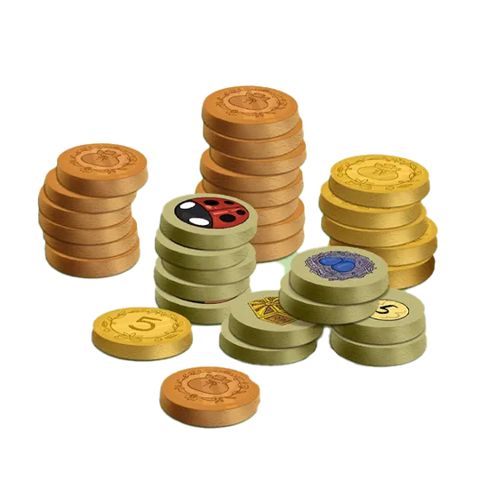 Cranio A Wild Venture Wooden Token Set Holz 72