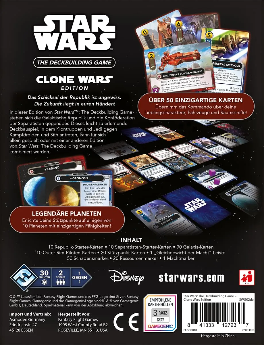 Star Wars The Deckbuilding Game Clone Wars Kartenspiel deutsch