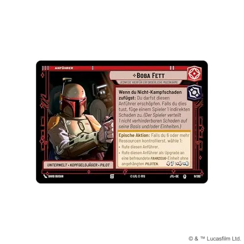 Star Wars Unlimited Boba Fett Spotlight-Deck Deutsch 50 Karten