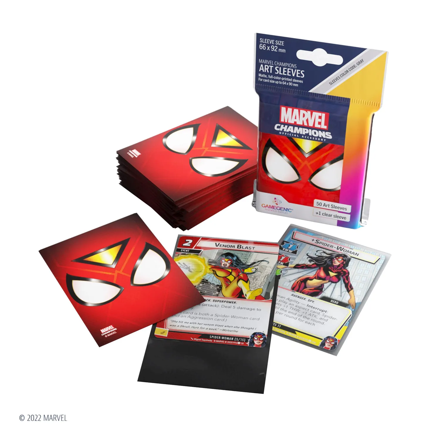 Gamegenic Marvel Champions Kartenhüllen Spider-Woman 50er