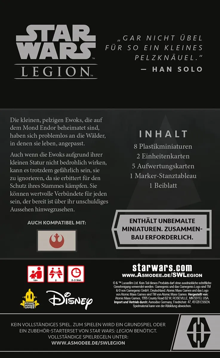 Atomic Mass Star Wars Legion Ewok-Krieger Einheit-Erweiterung