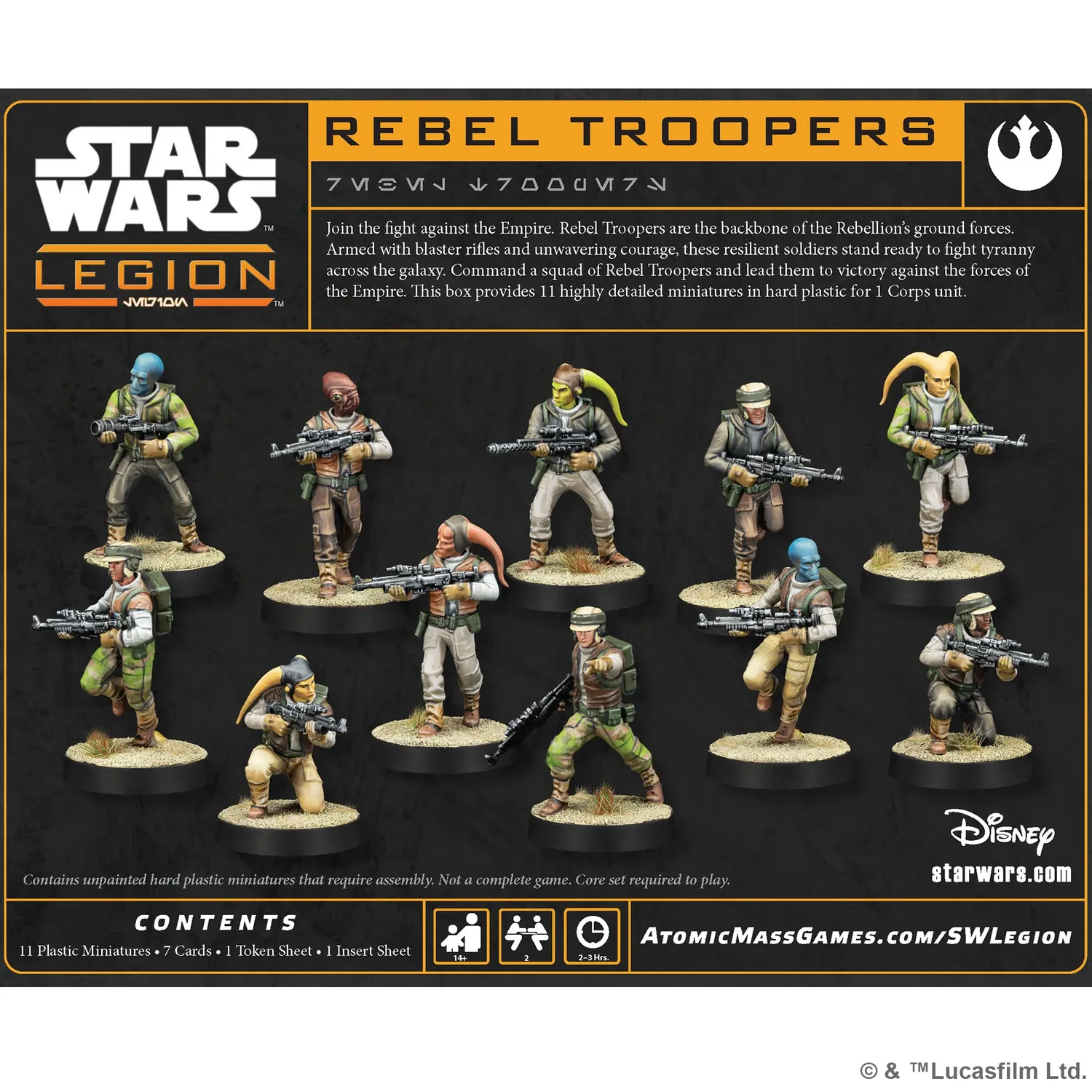 Asmodee Star Wars Legion Rebel Troopers Rebellentruppen Erweiterung Deutsch