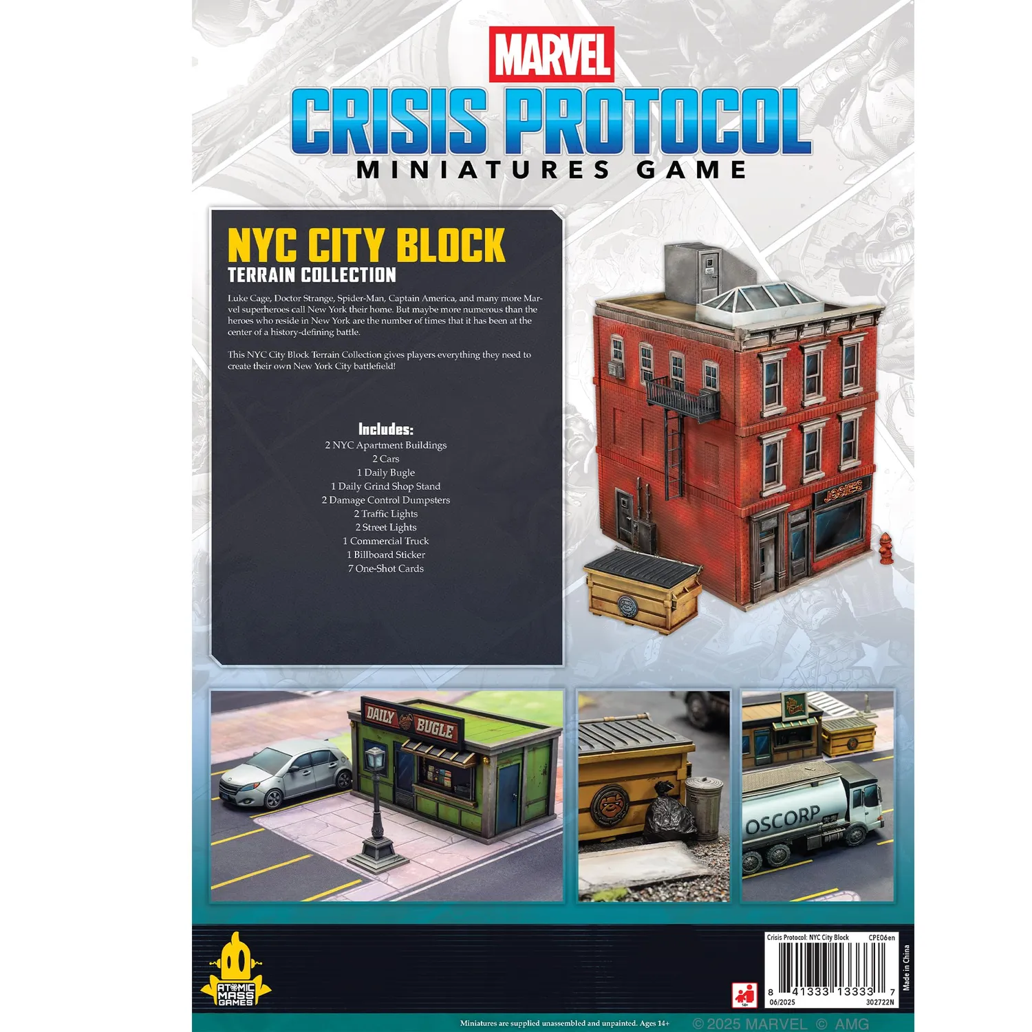 Marvel Crisis Protocol NYC City Block Terrain-Pack