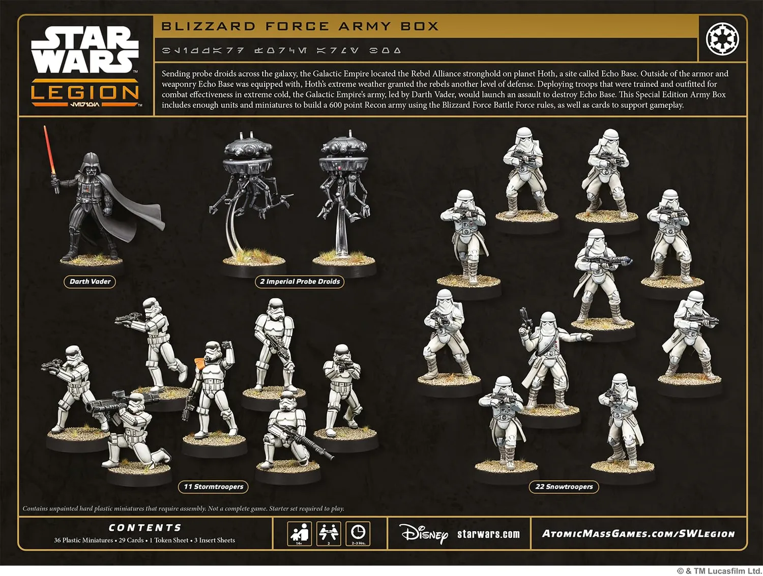 Asmodee Star Wars: Legion Blizzard Force Armee-Box Erweiterung Imperium