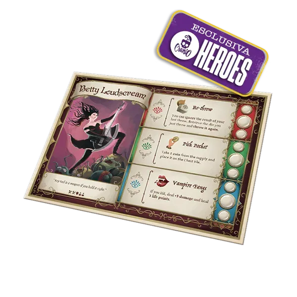Cranio Dungeon Fighter Betty Loudscream Held englisch