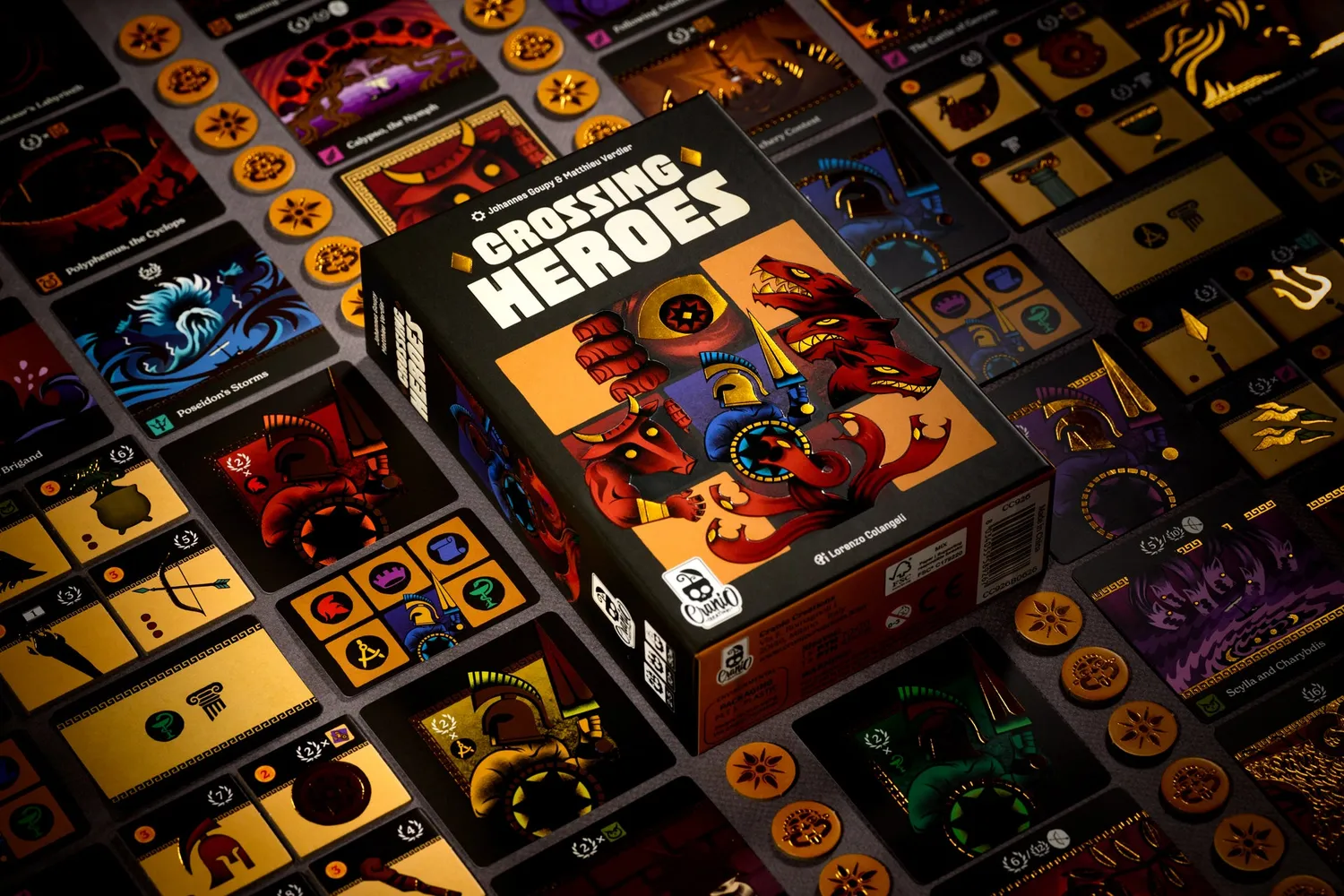 Cranio Crossing Heroes Familienspiel Kartenspiel