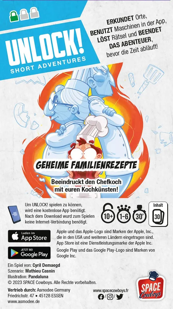 Space Cowboys Unlock Short Geheime Familienrezepte Familienspiel