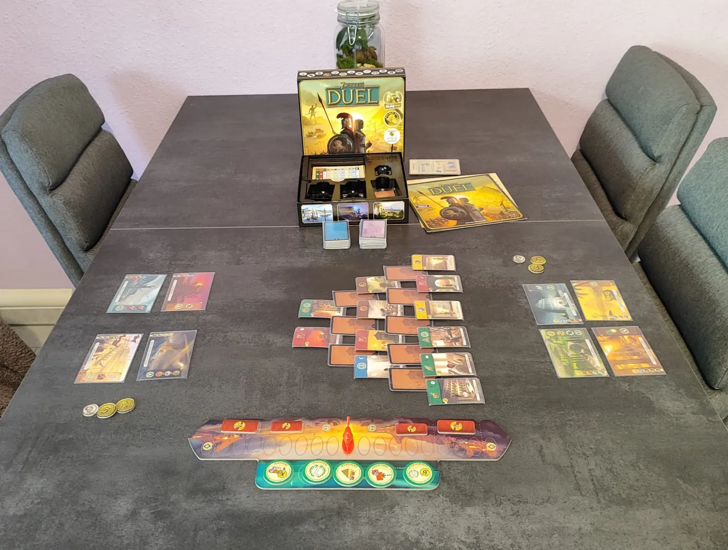 7 Wonders Duel Grundspiel Strategiespiel 2 Spieler Deutsch