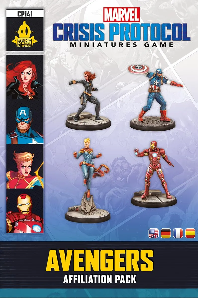 Asmodee Marvel Crisis Protocol Avengers Affiliation Pack Tabletop