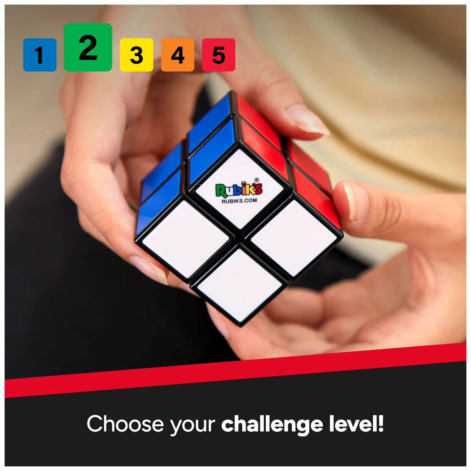 Spin Rubik’s Mini 2x2 Zauberwürfel Einsteiger ab 8 Jahren