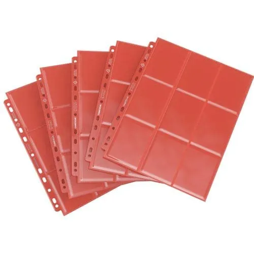 Gamegenic Sideloading 18-Pocket Pages Rot 10 Stück
