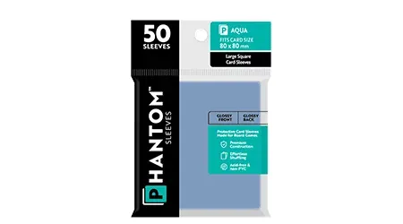 Capstone Phantom Sleeves Aqua Kartenhüllen Large Square