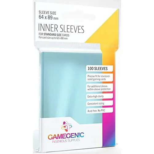 Gamegenic Inner Sleeves Kartenhüllen transparent 100 Stück