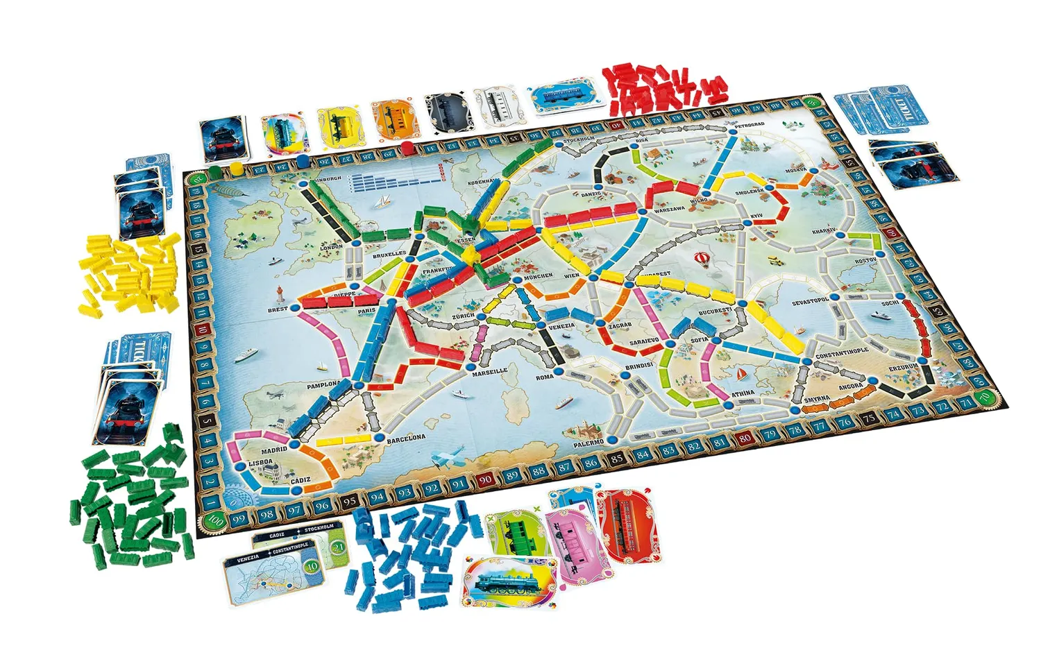 Days of Wonder Zug um Zug Europa Refresh Brettspiel