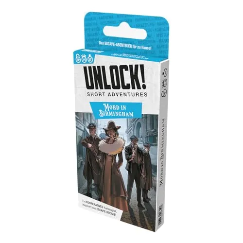 Asmodee Unlock! Short Adventures Mord in Birmingham Rätselspiel
