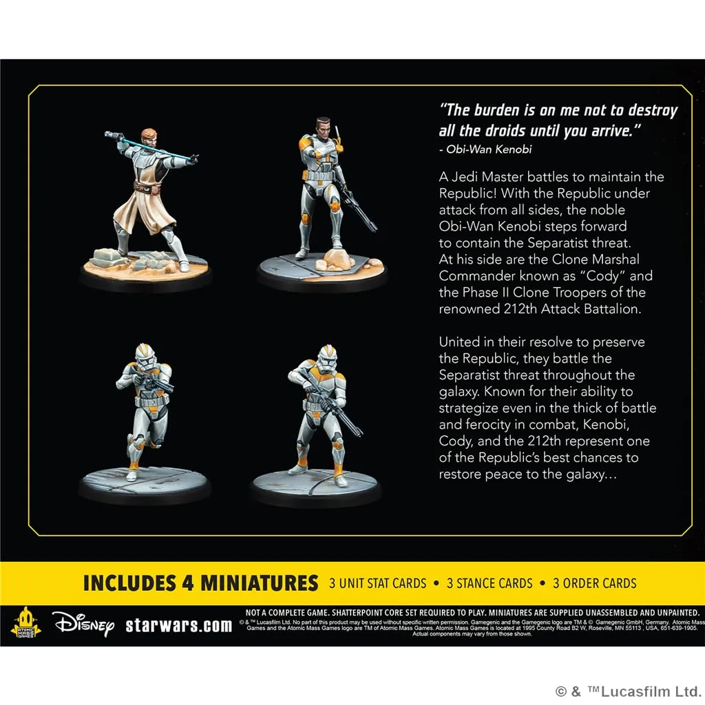 Asmodee Star Wars Shatterpoint Hello There Squad Pack Obi-Wan