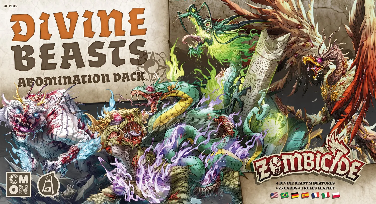 CMON Zombicide White Death Divine Beasts Erweiterung