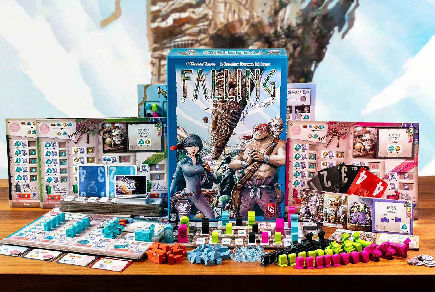 Capstone Games Falling Brettspiel Turm-Expedition