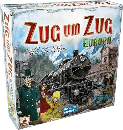 Zug um Zug Europa Grundspiel Brettspiel 2-5 Spieler Bahnhof