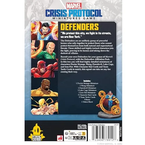 Marvel Crisis Protocol Defenders Affiliation Pack Tabletop EN FR ES