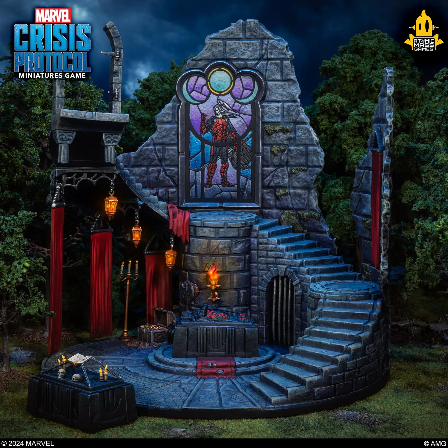 Asmodee Marvel Crisis Protocol Tomb of Dracula Terrain Pack
