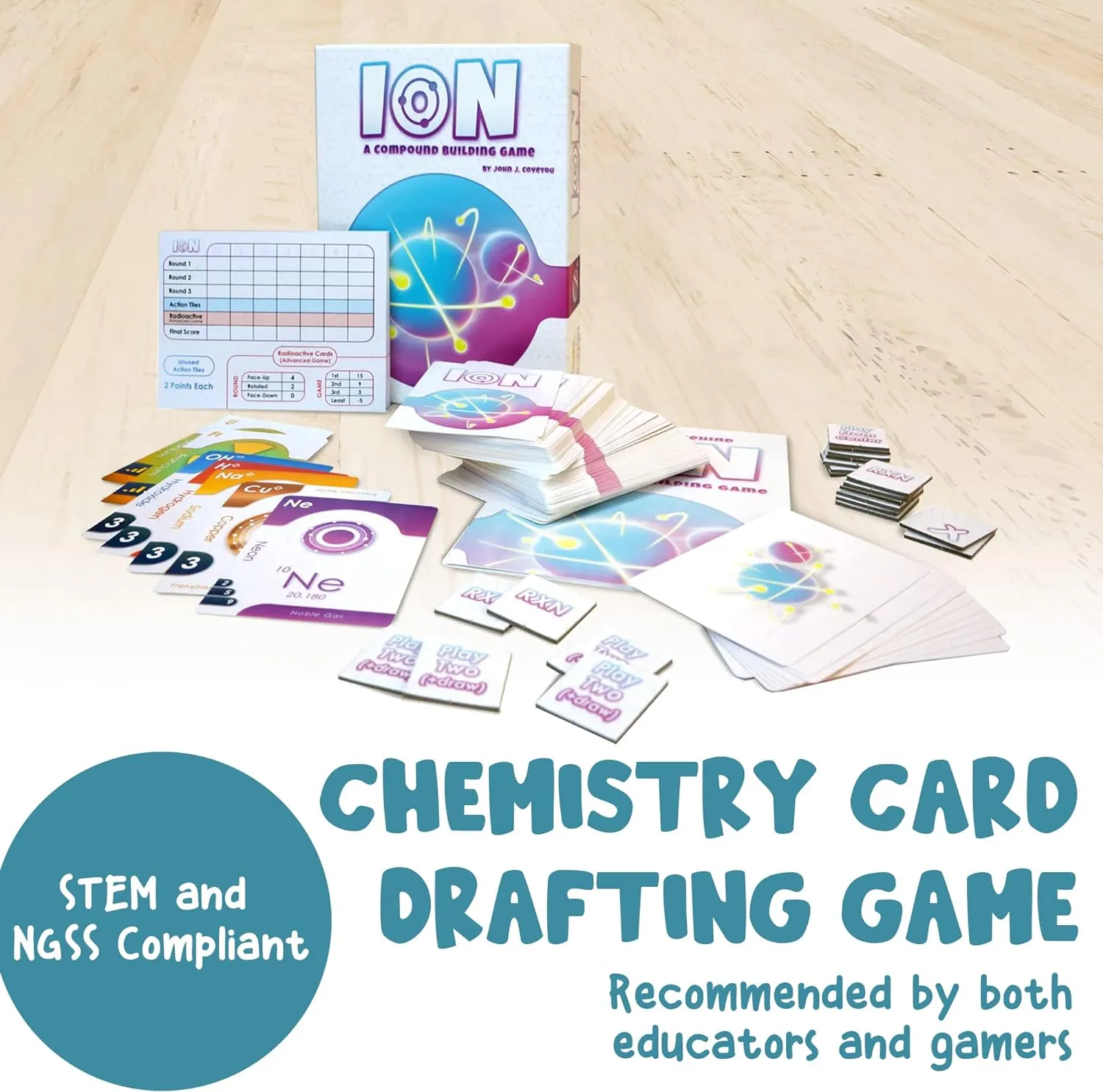 Genius Games Ion Compound Building Kartenspiel 2nd Edition Chemie