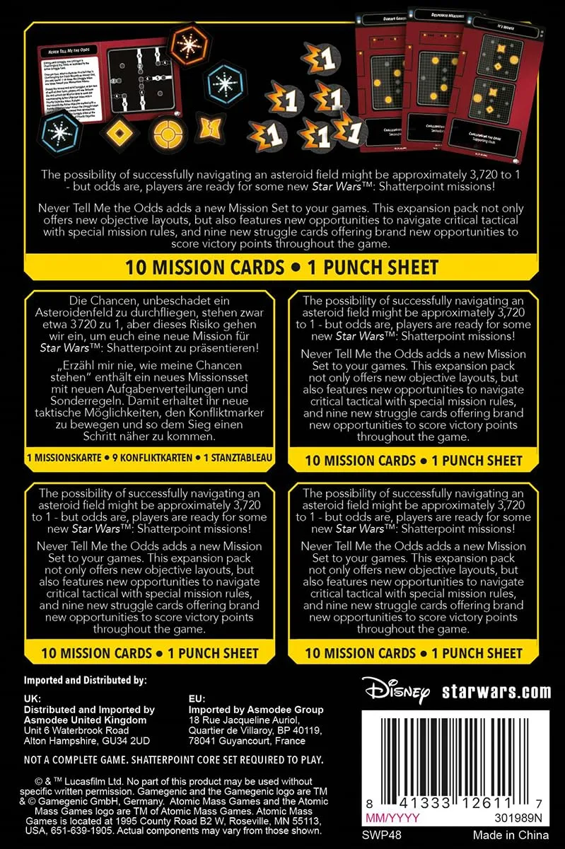 Asmodee Star Wars: Shatterpoint Never Tell Me Odds Missionspack