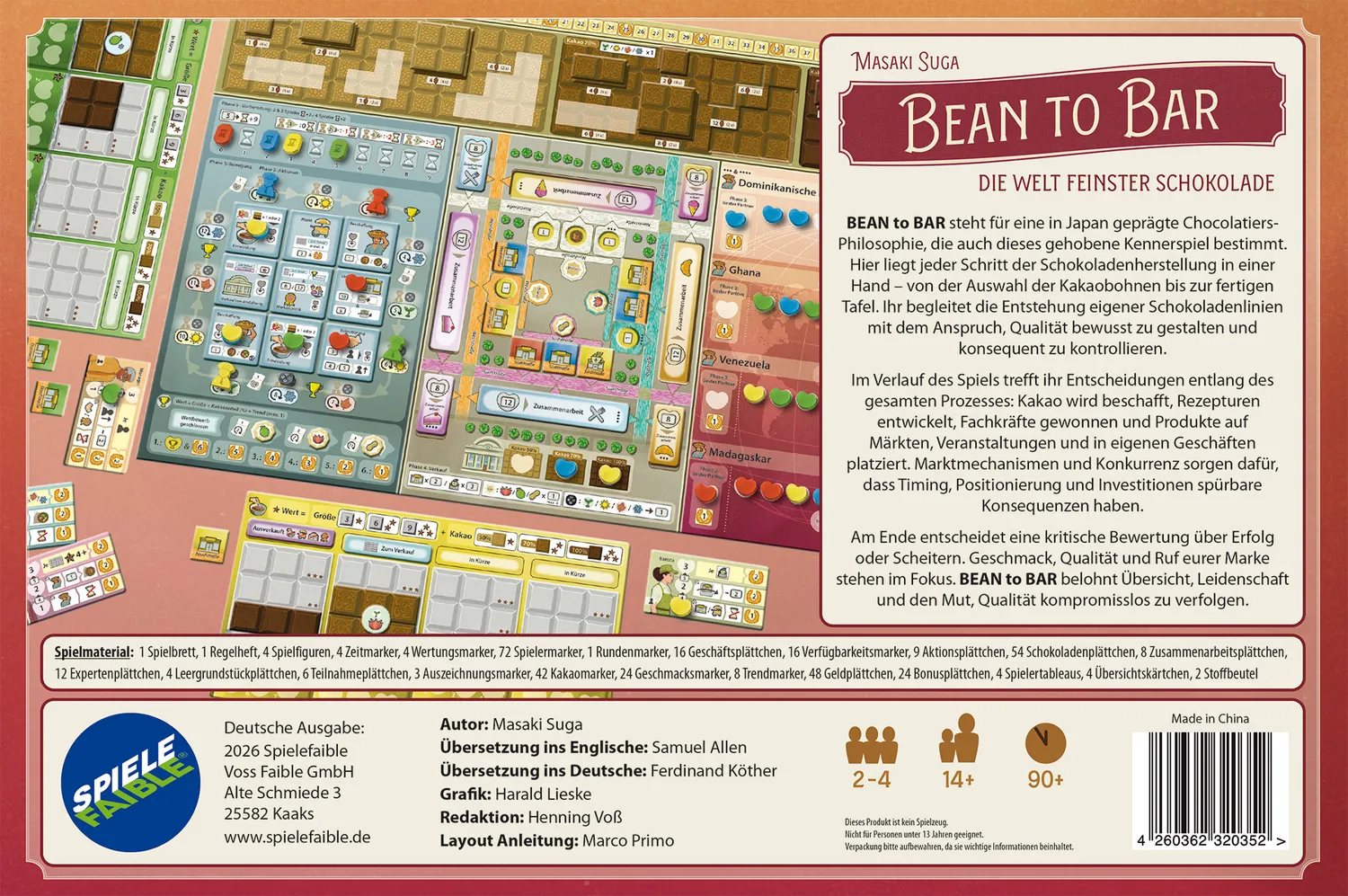 Spielefaible Bean to Bar Brettspiel Schokolade
