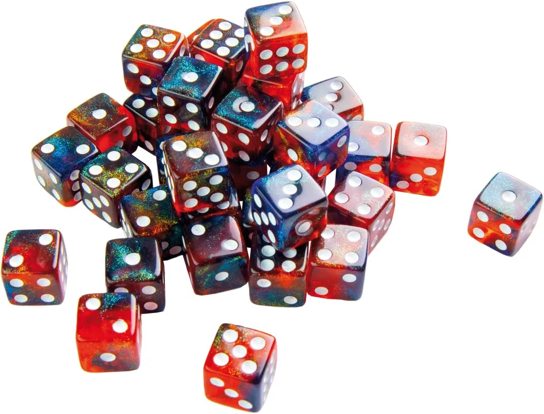 Gamegenic Galaxy Series Mars D6 Würfelset 12 mm 36 Acryl-Würfel
