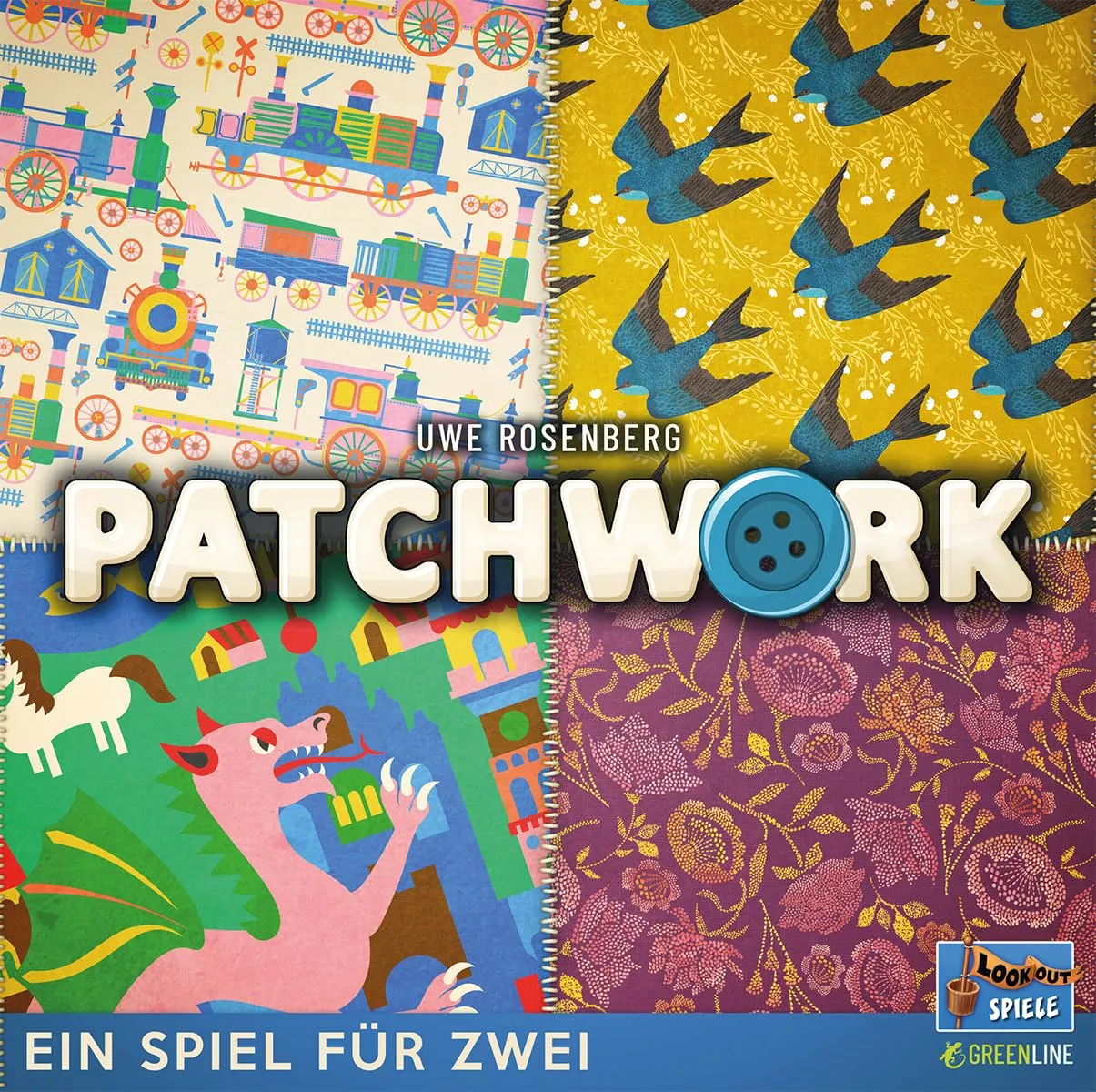 Lookout Patchwork Brettspiel 2 Spieler Uwe Rosenberg