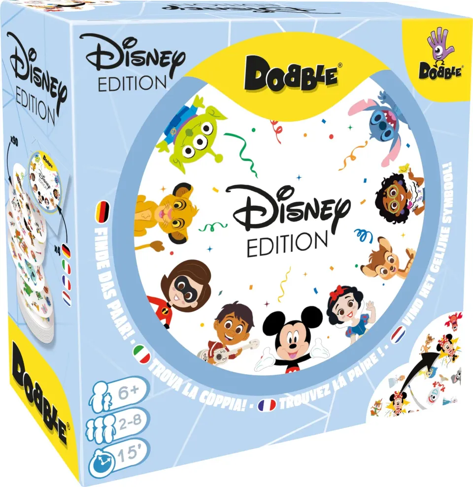 Dobble Disney Kartenspiel Familienspiel 2-8 Spieler
