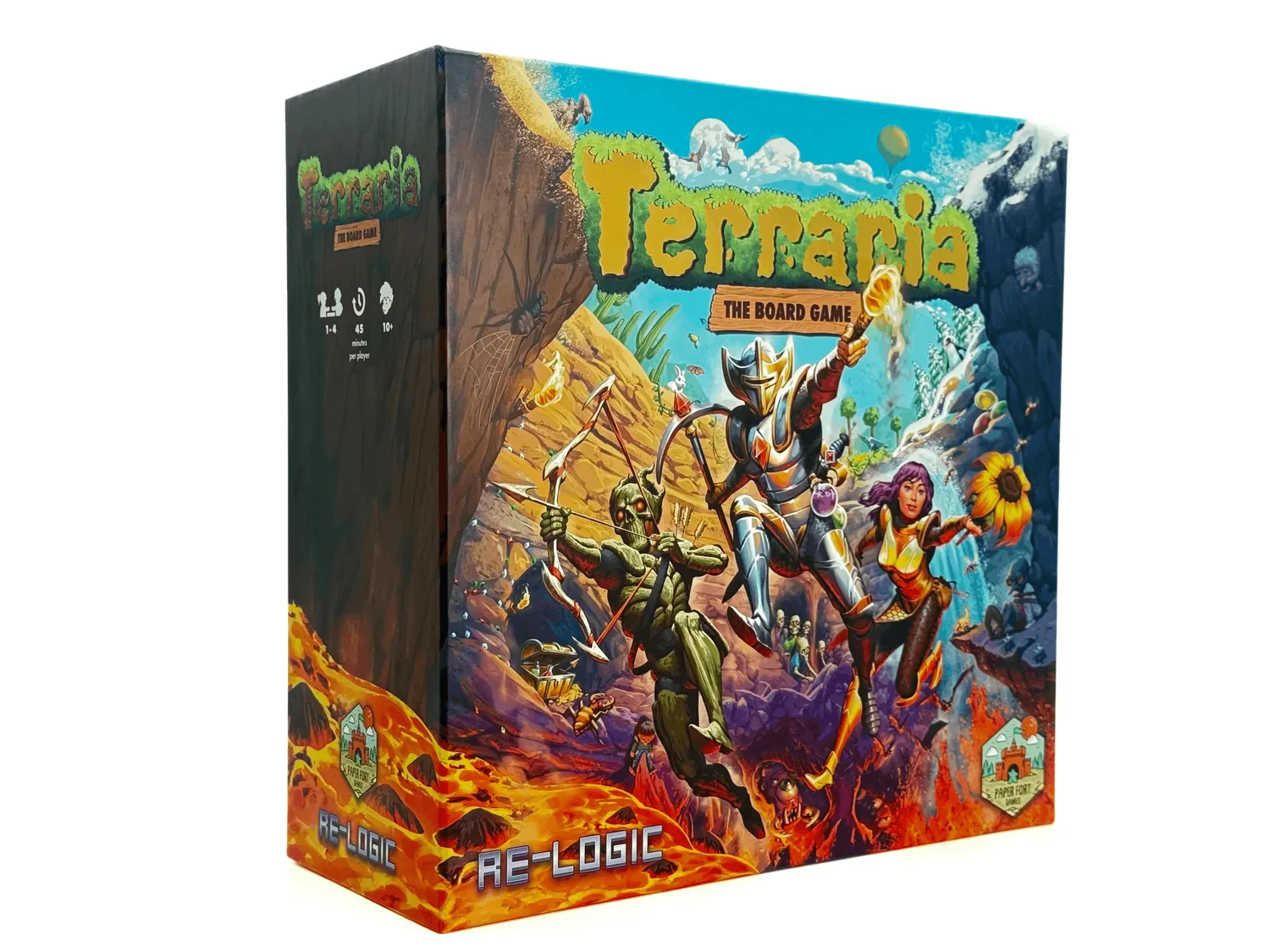 Paper Fort Games Terraria Gold Edition Brettspiel Kickstarter komplett