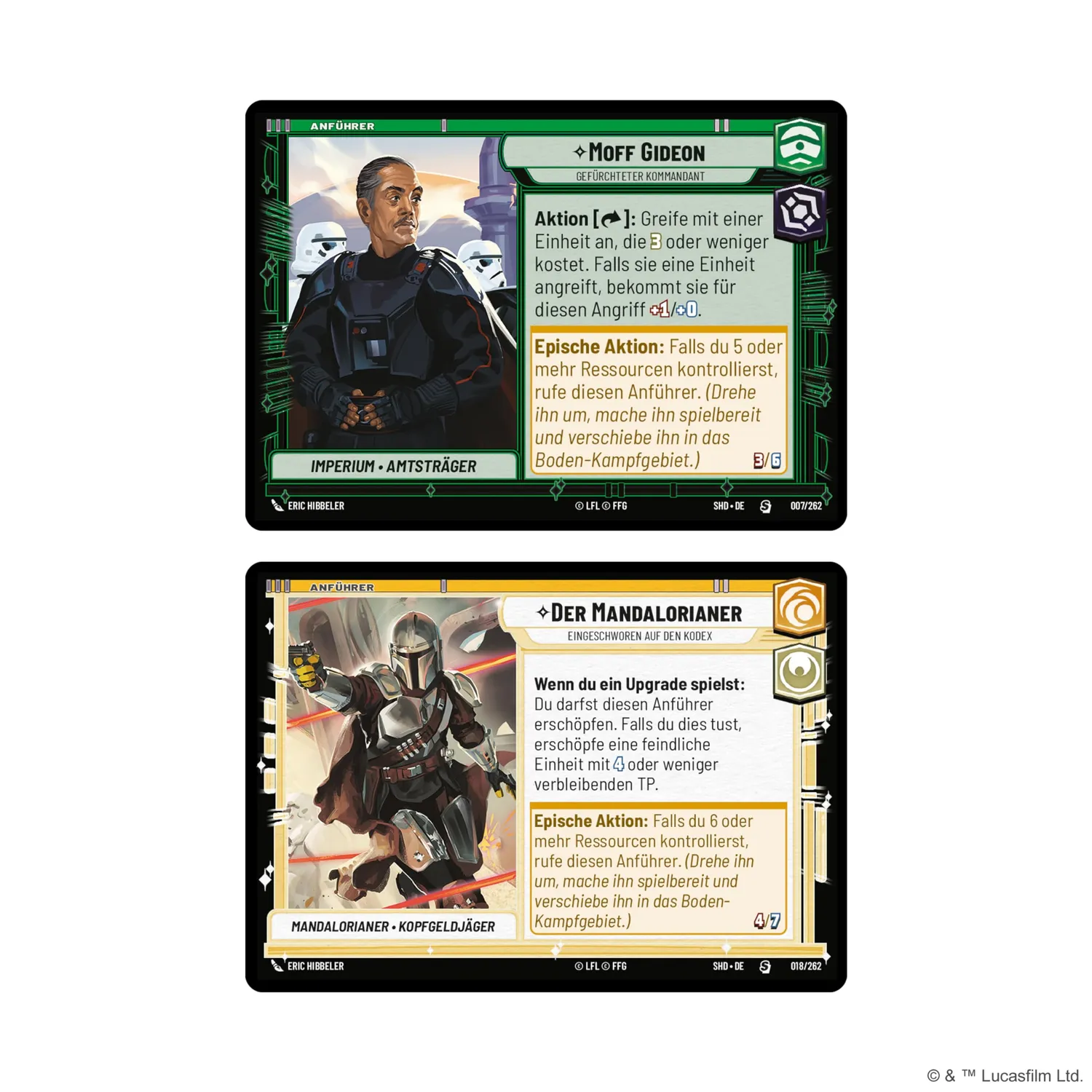 Star Wars Unlimited Schatten der Galaxis Starter 2 Decks Deutsch