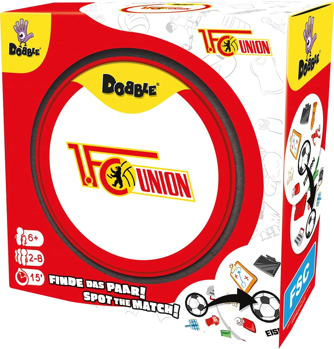 Dobble 1. FC Union Berlin Kartenspiel Familienspiel 55 Karten
