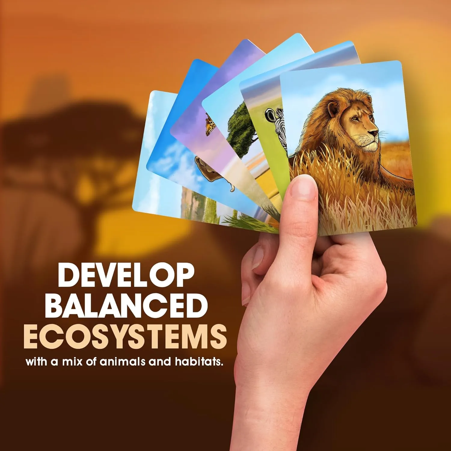 Genius Games Ecosystem Savanna Kartenspiel Savanne 2-6
