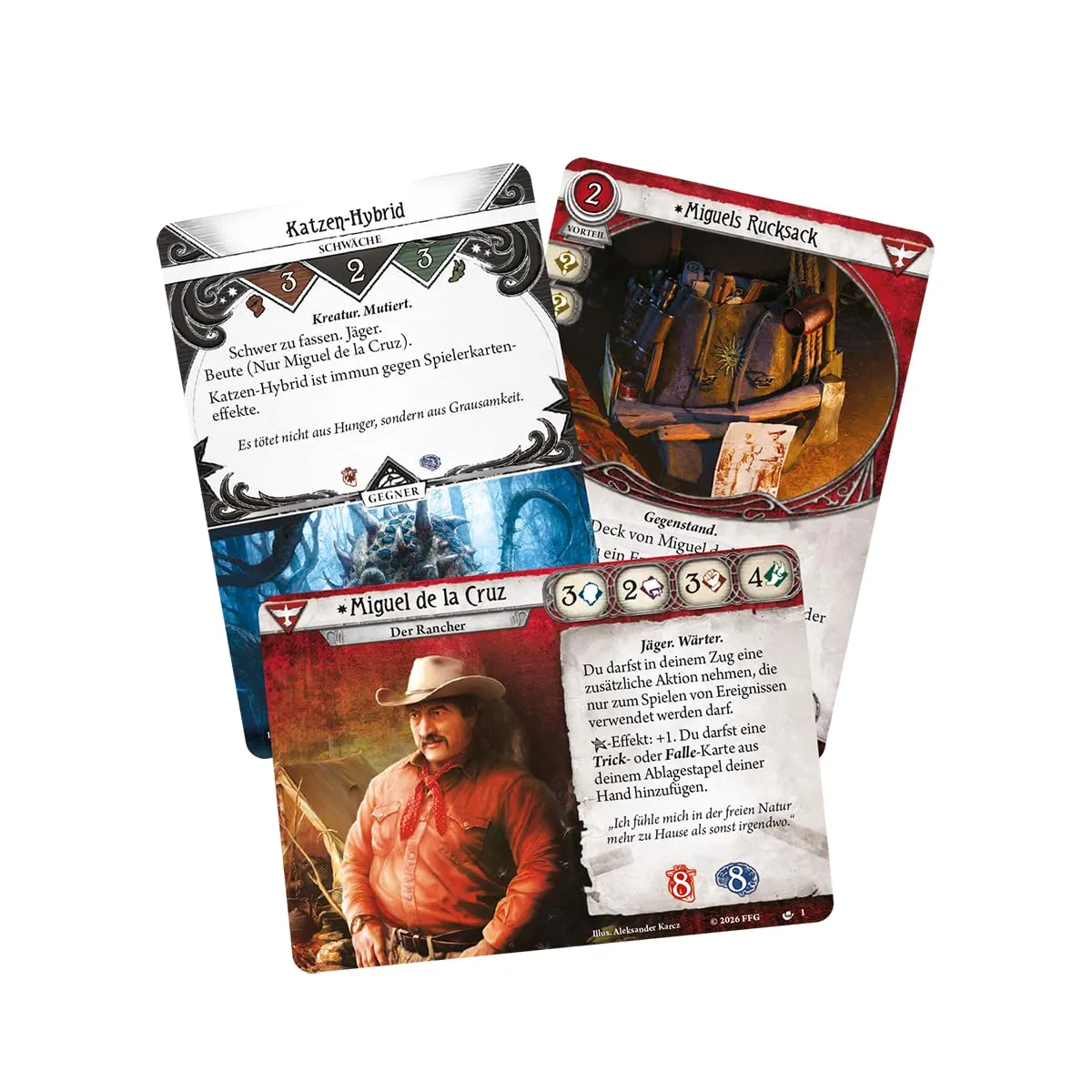 Asmodee Arkham Horror Kartenspiel Miguel de la Cruz Ermittlerdeck