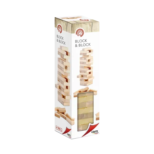 Cayro Block & Block Wackelturm Holz