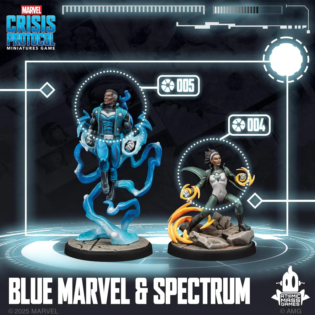 Asmodee Marvel Crisis Protocol Blue Marvel Spectrum Charakterpack Helden